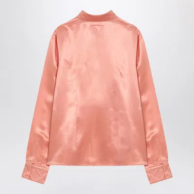 Prada Coral-coloured Shirt In Blend In Multi