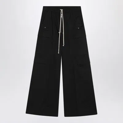 Rick Owens Cargobelas Heavy Cotton Poplin Pant In Black