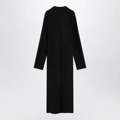Loewe Belted Wool Dress In Black