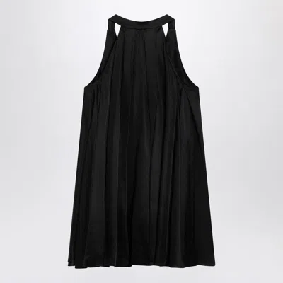 Loewe Mini Abito In Raso Nero Donna In Black