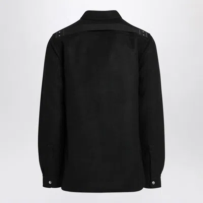 Rick Owens Button-fastening Pocket Shirt Jacket In Black