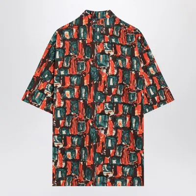 Prada Multicoloured Cotton Print Shirt In Multi