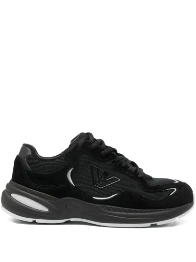 Emporio Armani Exclusive Logo Sneakers In Black