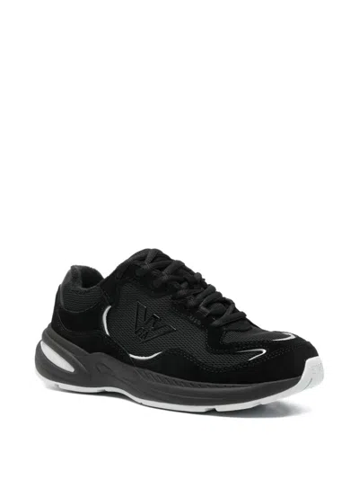 Emporio Armani Exclusive Logo Sneakers In Black