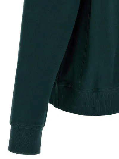 Carhartt Green Half Zip American Script Sweatshirt In Green