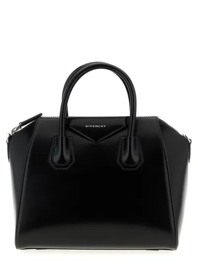 Givenchy Structured Mini Handbag In Full Grain Leather In Black