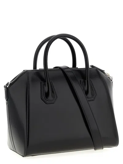 Givenchy Structured Mini Handbag In Full Grain Leather In Black