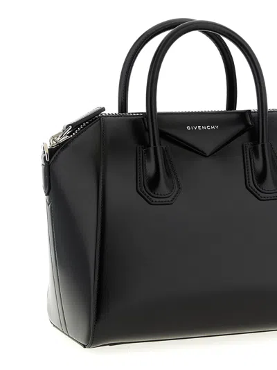 Givenchy Structured Mini Handbag In Full Grain Leather In Black