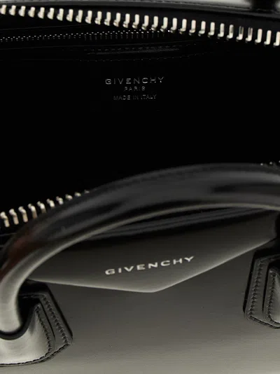 Givenchy Structured Mini Handbag In Full Grain Leather In Black