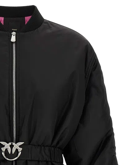 Pinko Bacon Puffer Jackets Black In Black