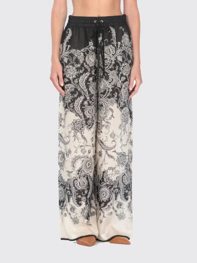 Zimmermann Pantalone Rhiannon In Seta Stampata  Donna In Multi