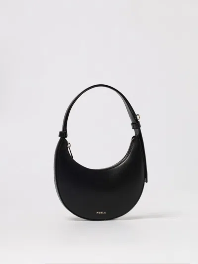 Furla Delizia Mini Bag Nero Black Soft Calf Leather Woman