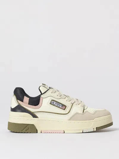 Autry Low Top Leather And Fabric Sneakers In Multi