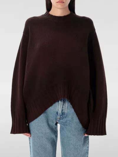 Attico Wool And Cashmere Sweater In Brown