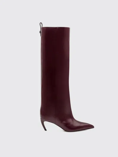 Attico Shoes Red In Burgundy