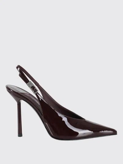 Le Silla Chanel Clivage Slingback In Burgundy