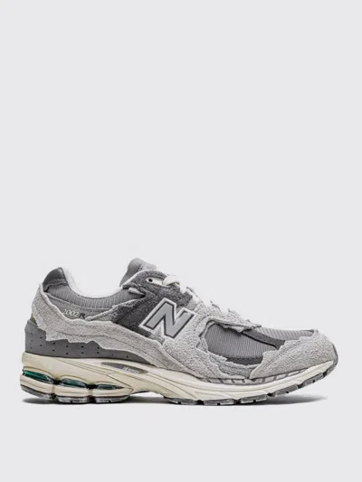 New Balance 2002r Panelled Brushed Suede And Mesh-knit Sneakers In Gray