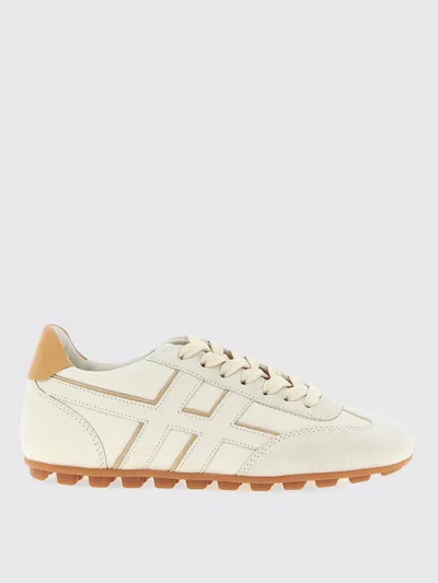 Hogan Nappa Leather Olympia Sneakers In White