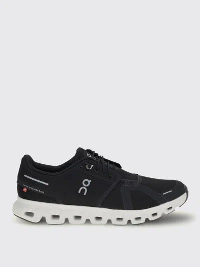 On Running Streamlined Black Sneakers With Breathable Mesh Upper In Black