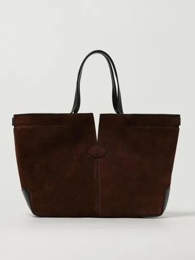 Tod's Brown Suede Bag Tods In Brown