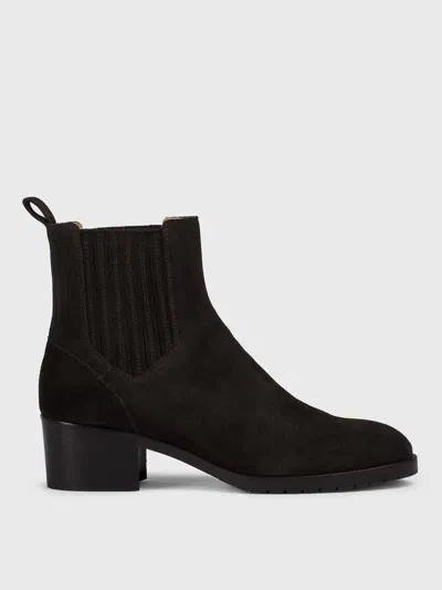 Doucal's Elastic-panel Suede Boots In Brown