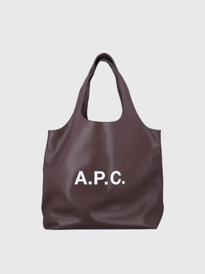 Apc A.p.c. Ninon Tote Bag In Brown