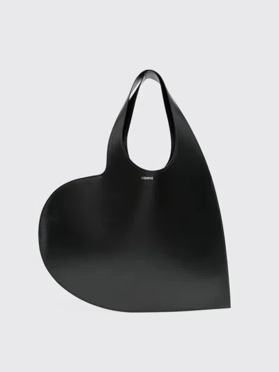 Coperni Asymmetrical Heart-shaped Shoulder Bag In Black
