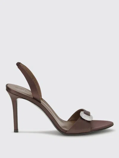 Giuseppe Zanotti Women Clandestino Satin Heel Sandals In Brown