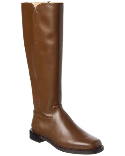 Stuart Weitzman Leather Knee-high Riding Boot In Brown