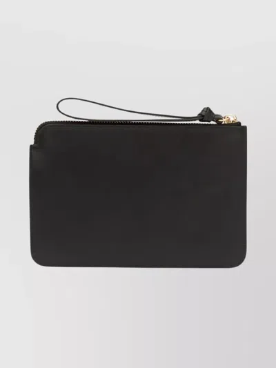 Isabel Marant Studded Wrist Strap Flat Clutch Bag In Black