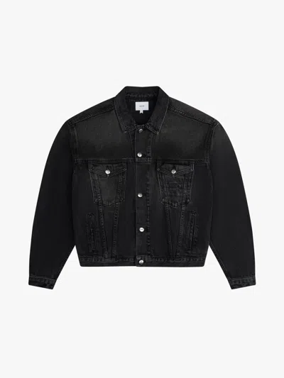 Rhude Buttoned Denim Jacket In Black