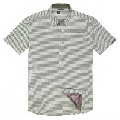 Dakota Grizzly Men's Andy Short Sleeve Button Down Shirt In Moss In Gray