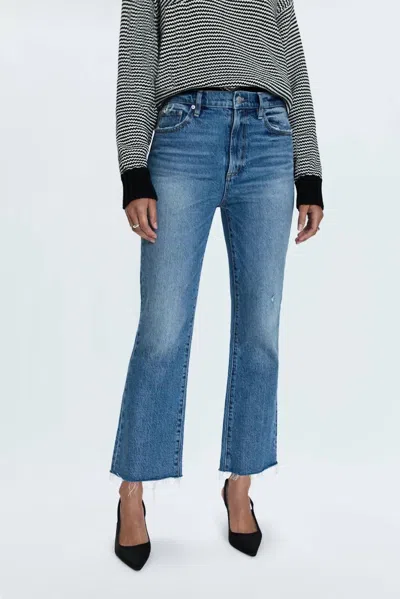 Pistola Ally High Rise Ankle Bootcut Jean In Resolution Vintage In Blue