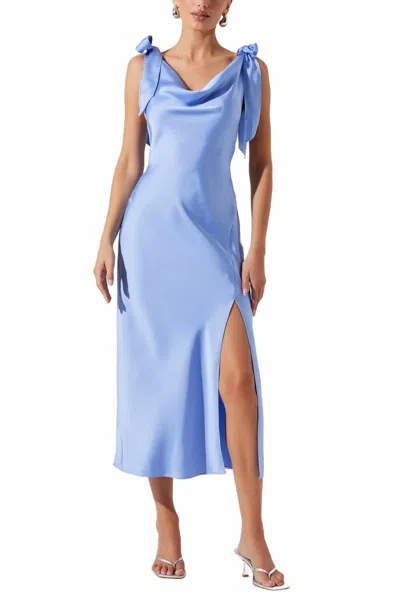 Astr Women's Allexina Dress In Blue In Blue