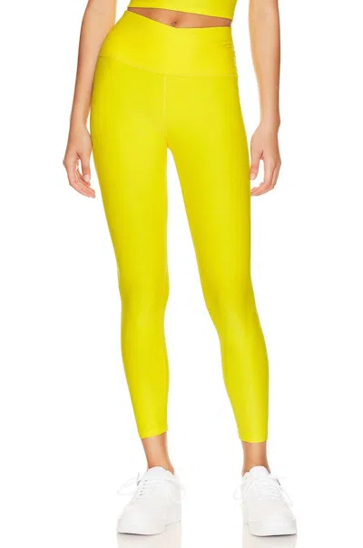 Beyond Yoga Spacedye At Your Leisure High Waist Midi Legging In Yellow Flower Heather In Yellow