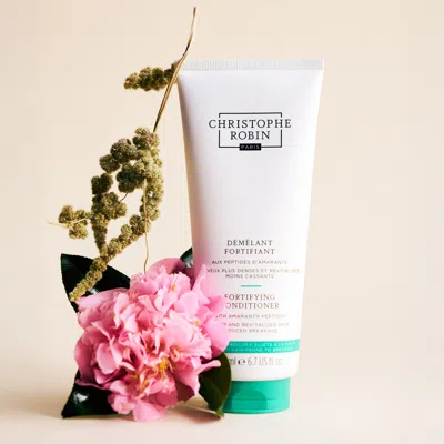 Christophe Robin Fortifying Conditioner With Amaranth Peptides In White