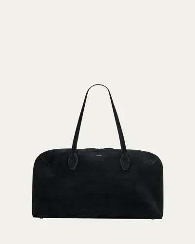 Totême Leather Handbag With Engraved Logo On The Front In Black