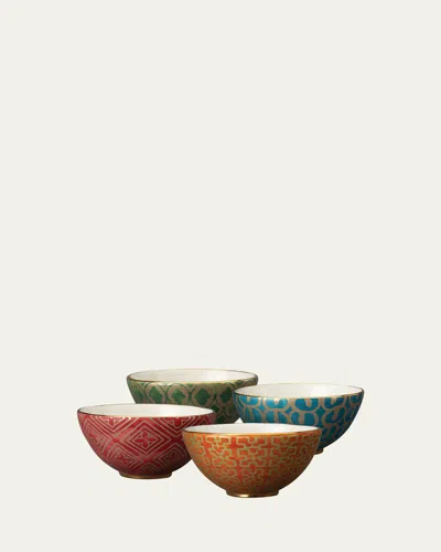 L'objet Fortuny Assorted Cereal Bowls, Set Of 4 In Multi