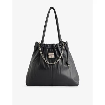 Marc Jacobs Leather Shoulder Bag With Chain And Straps In Black