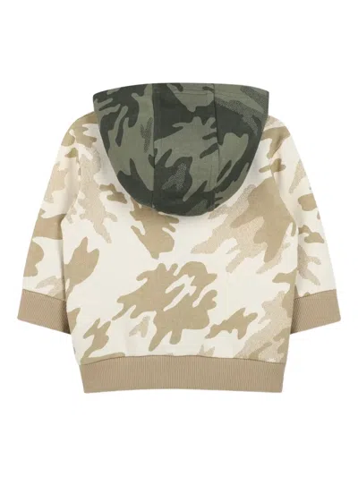 Timberland Camouflage-print Hoodie In Gray