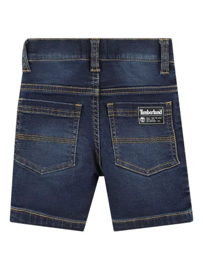 Timberland Cargo-pocket Denim Shorts In Blue