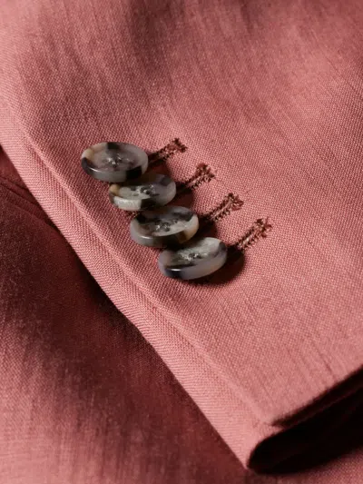 Paul Smith Single-button Wool Blazer In Pink