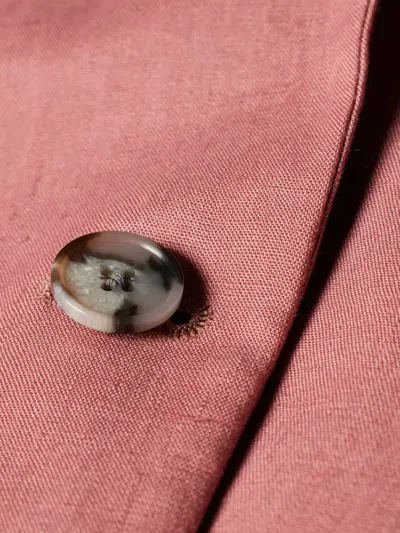 Paul Smith Single-button Wool Blazer In Pink