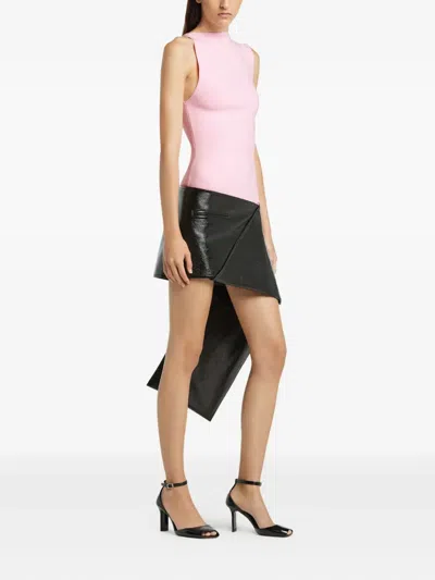 Courrèges Oblique Square Interlock Top In Pink