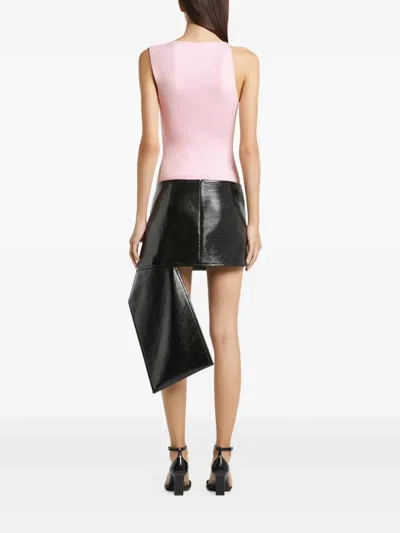 Courrèges Oblique Square Interlock Top In Pink