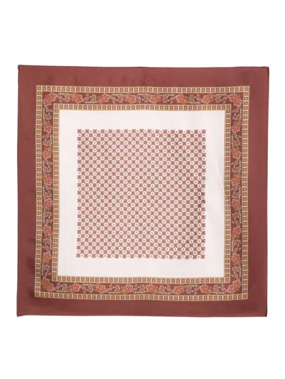 Sandro Paisley-pattern Border Scarf In Red