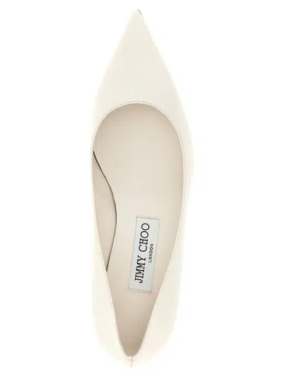 Jimmy Choo Amelia Leather Kitten-heel Pumps In Neutral