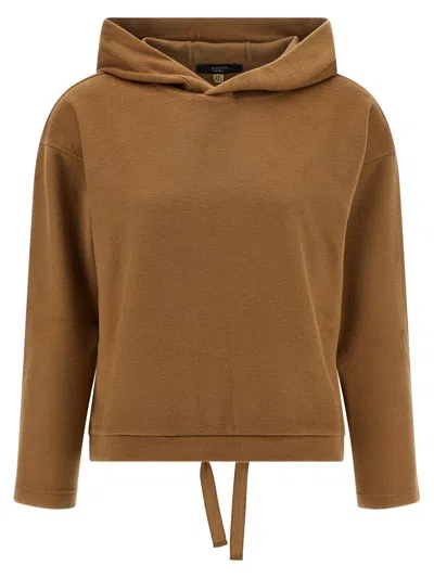 Weekend Max Mara Hoodie With Drawstring By Oscuri In Gold