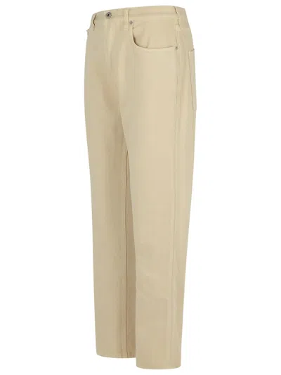 Burberry Tailored Fit Straight Leg Jeans In Neutral