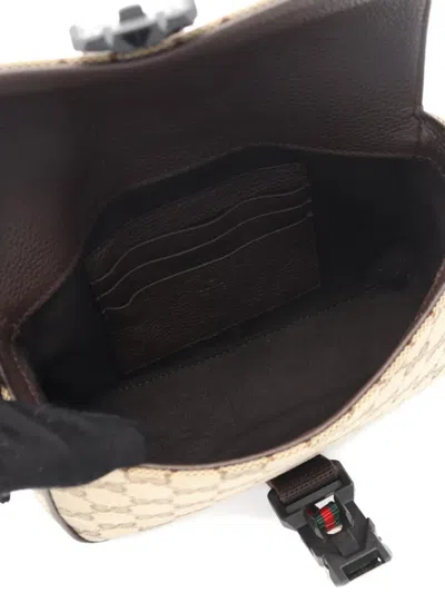 Pre-owned Gucci 2020s Gg Mini Cross Body Bag In Neutral
